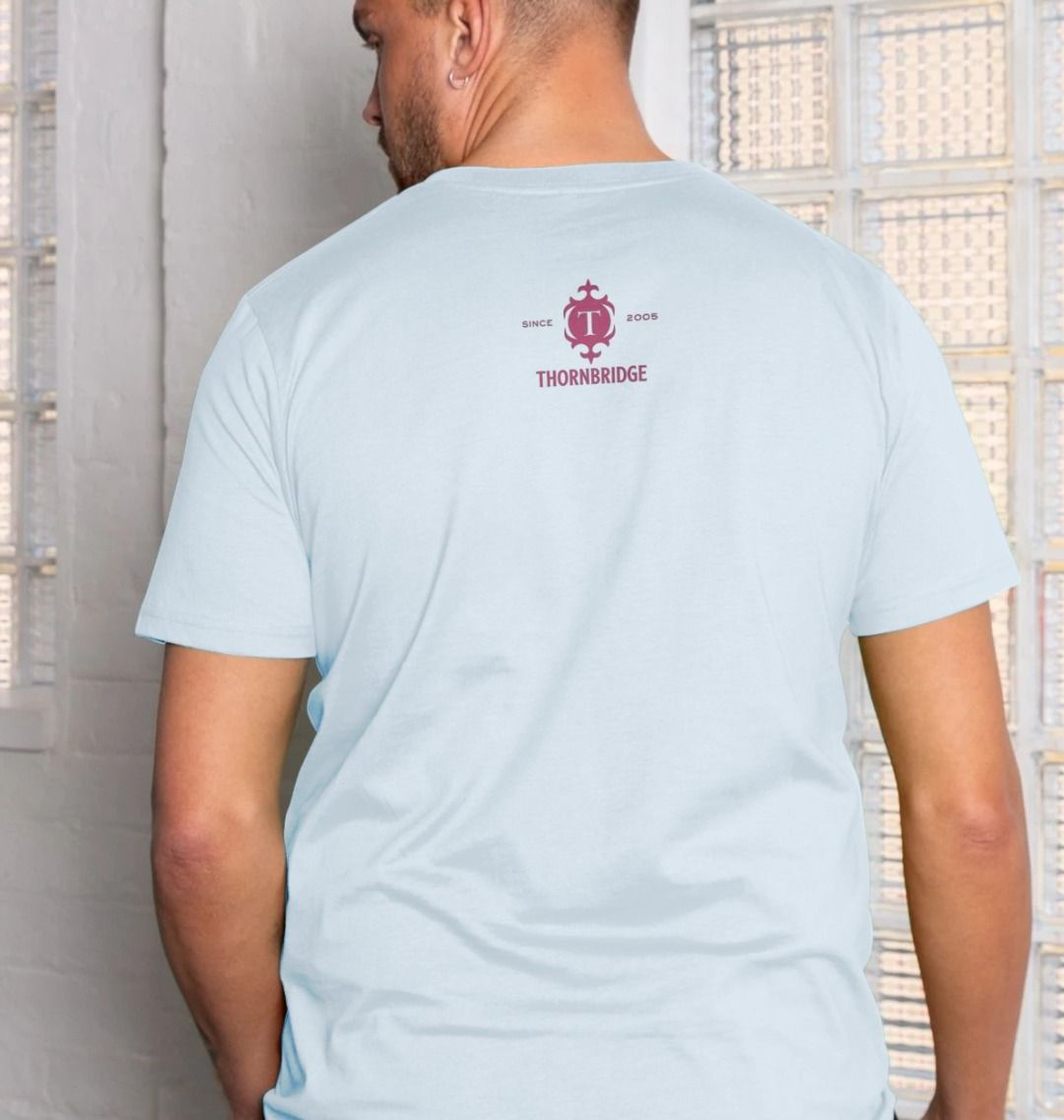 Thornbridge Jaipur t-skjorte mørkeblå rosa logo