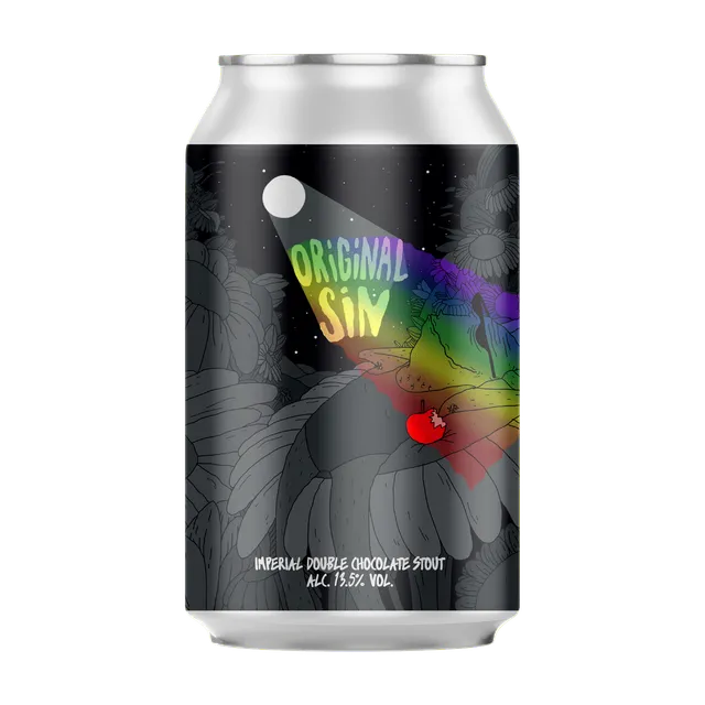 Lervig Original Sin barley wine øl boks 33 cl bourbonfat