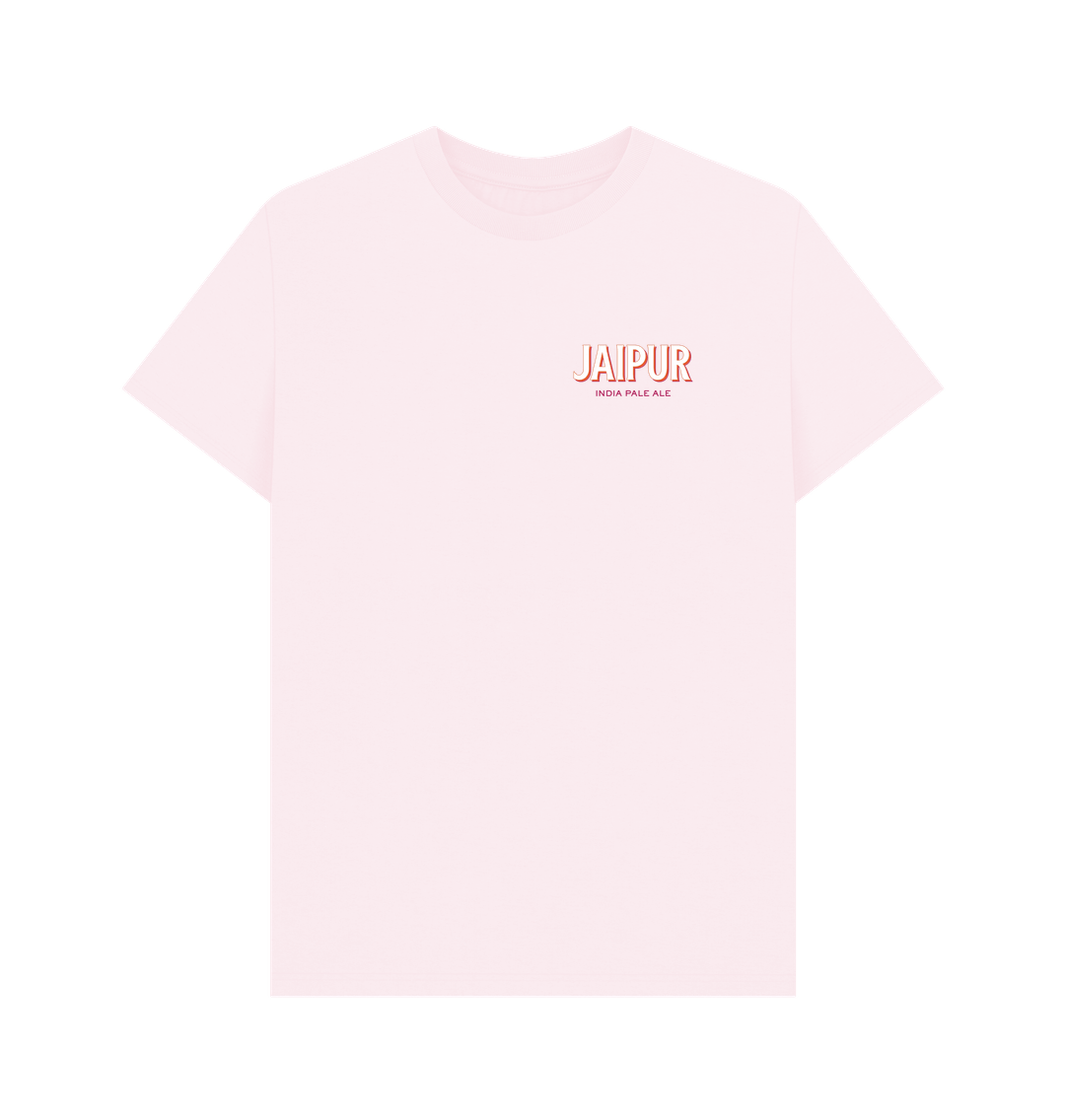 Thornbridge Jaipur t-skjorte mørkeblå rosa logo