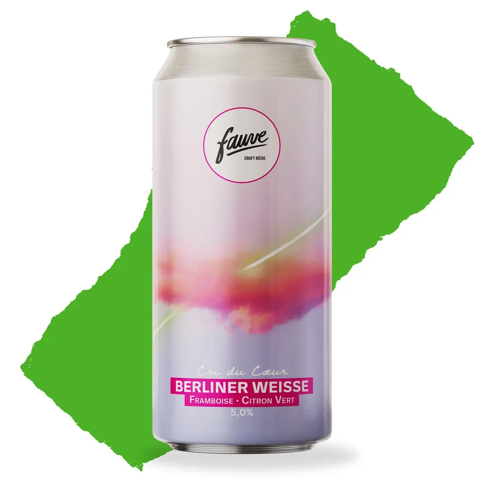 Fauve Cri du Cœur Berliner Weisse øl 44 cl bringebær
