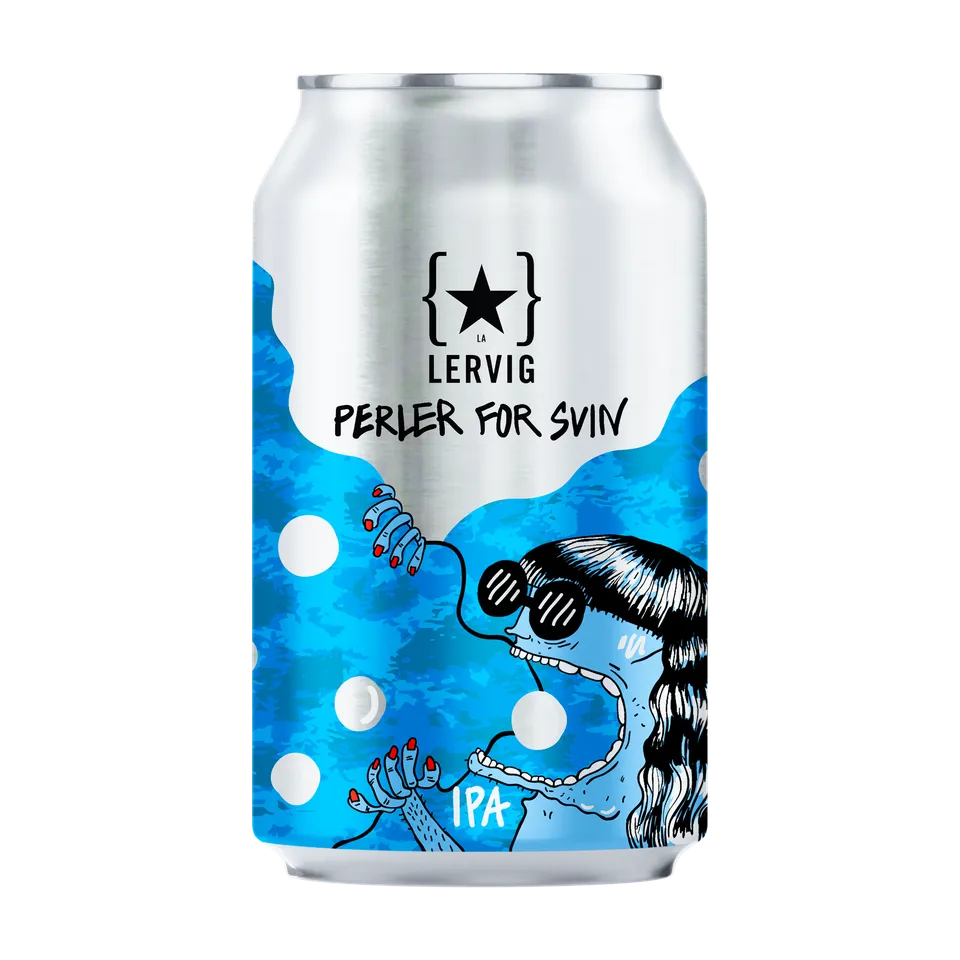 Lervig Perler for Svin øl 33 cl boks 4,7 prosent