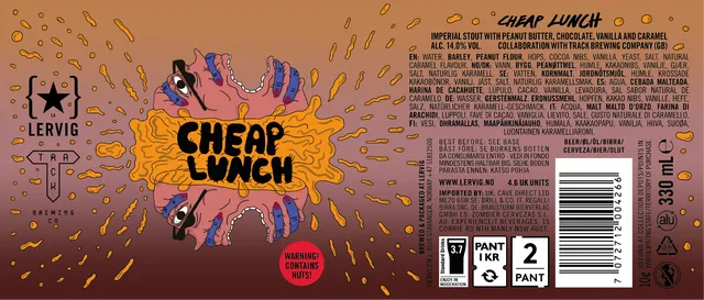 Lervig Cheap Lunch Session IPA øl 33cl boks lett