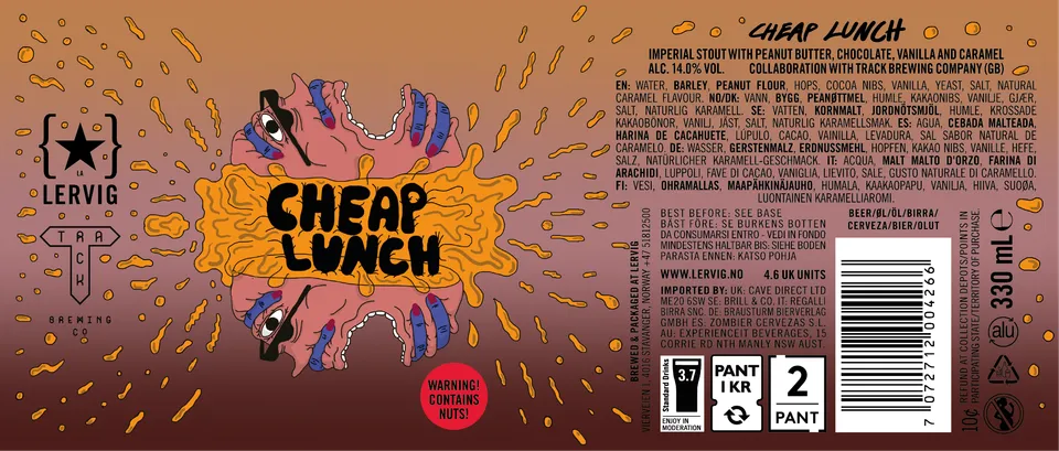 Lervig Cheap Lunch Session IPA øl 33cl boks lett