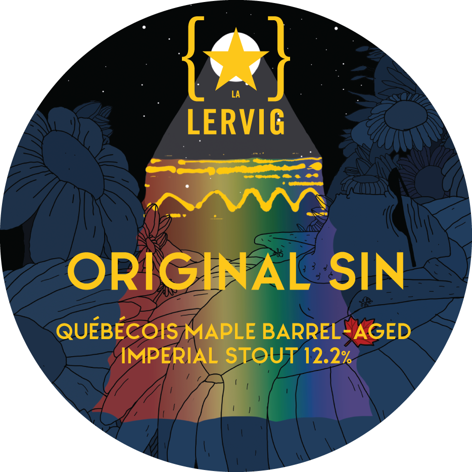 Lervig Original Sin Québécois Maple Barrel øl 33 cl boks fatpreget