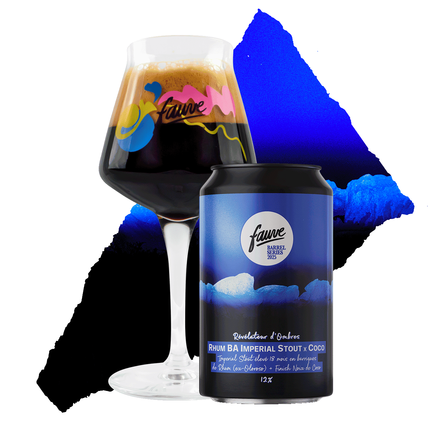 Fauve Révélateur d'Ombres imperial stout øl boks 33 cl kokos