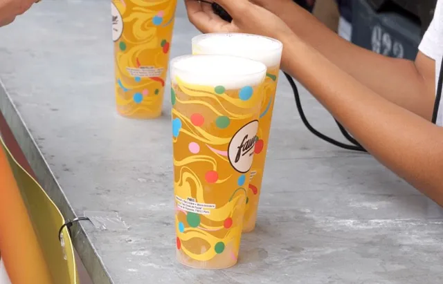 Fauve Ecocup gjenbrukbart ølglass 60 cL 1 stk farget
