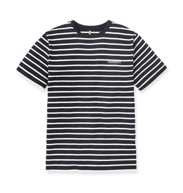 Thornbridge Striped Tee t-skjorte hvit stripet M