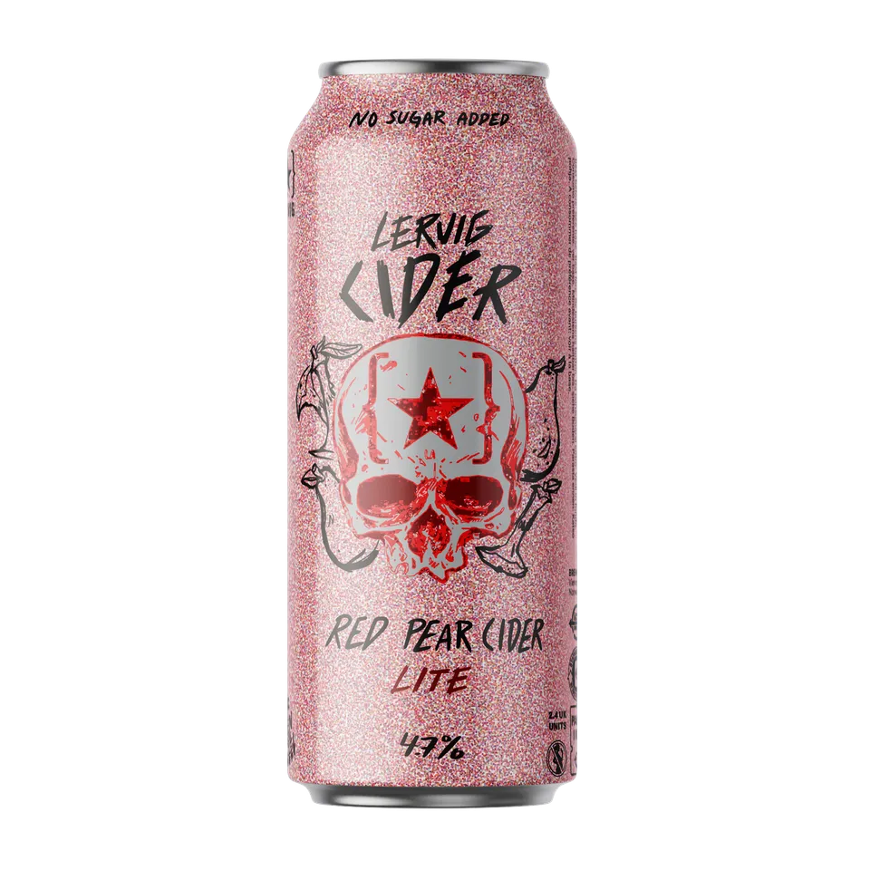 Lervig Red Pear Cider Lite sider boks 330 ml pære