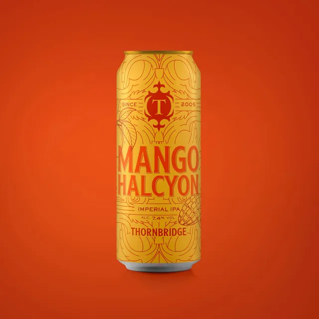 Thornbridge Halcyon Mango imperial IPA boks 7,4% fruktig