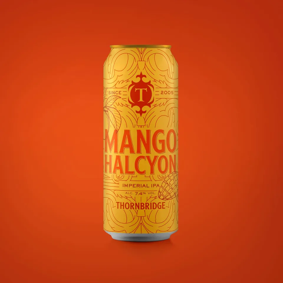 Thornbridge Halcyon Mango imperial IPA boks 7,4% fruktig