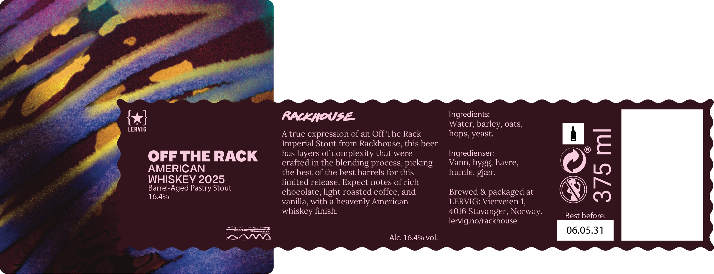 Lervig Off The Rack American Whiskey 2025 øl 33 cl