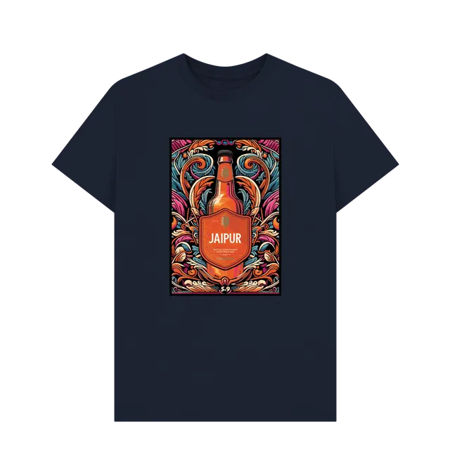 Thornbridge Jaipur Illustrated Tee t-skjorte hvit økologisk