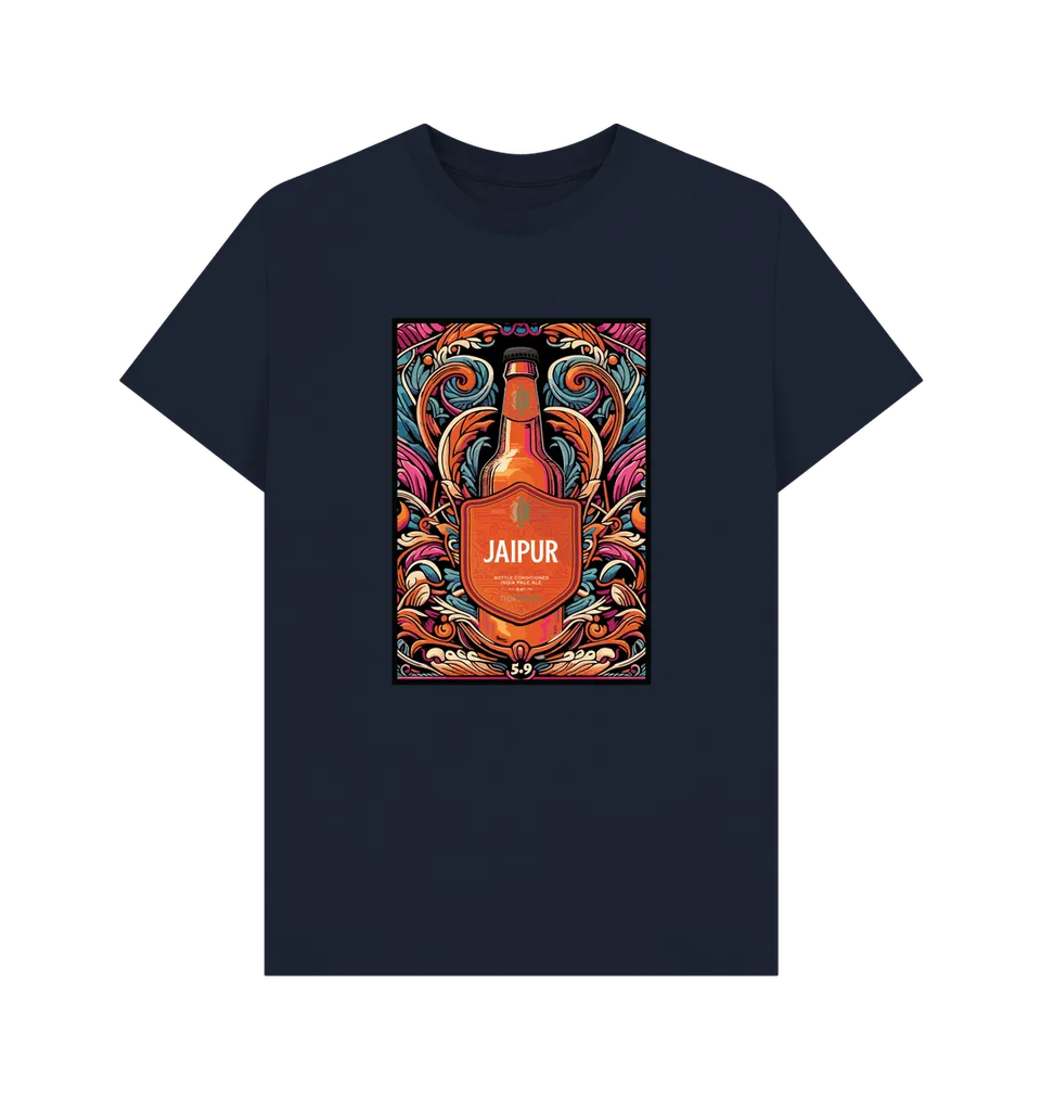 Thornbridge Jaipur Illustrated Tee t-skjorte hvit økologisk