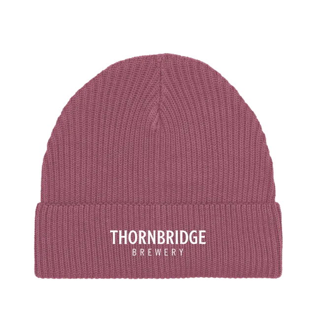 Thornbridge Brewery lue svart økologisk bomull ribb
