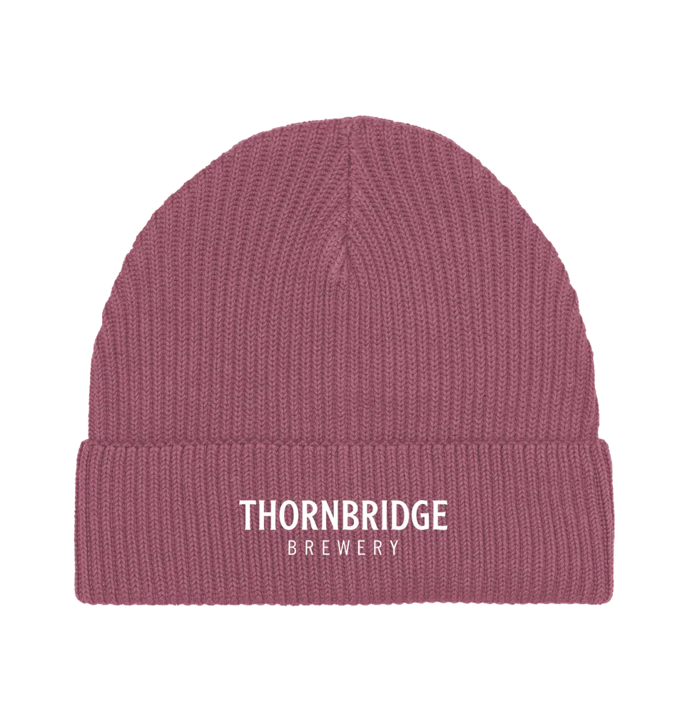 Thornbridge Brewery lue svart økologisk bomull ribb