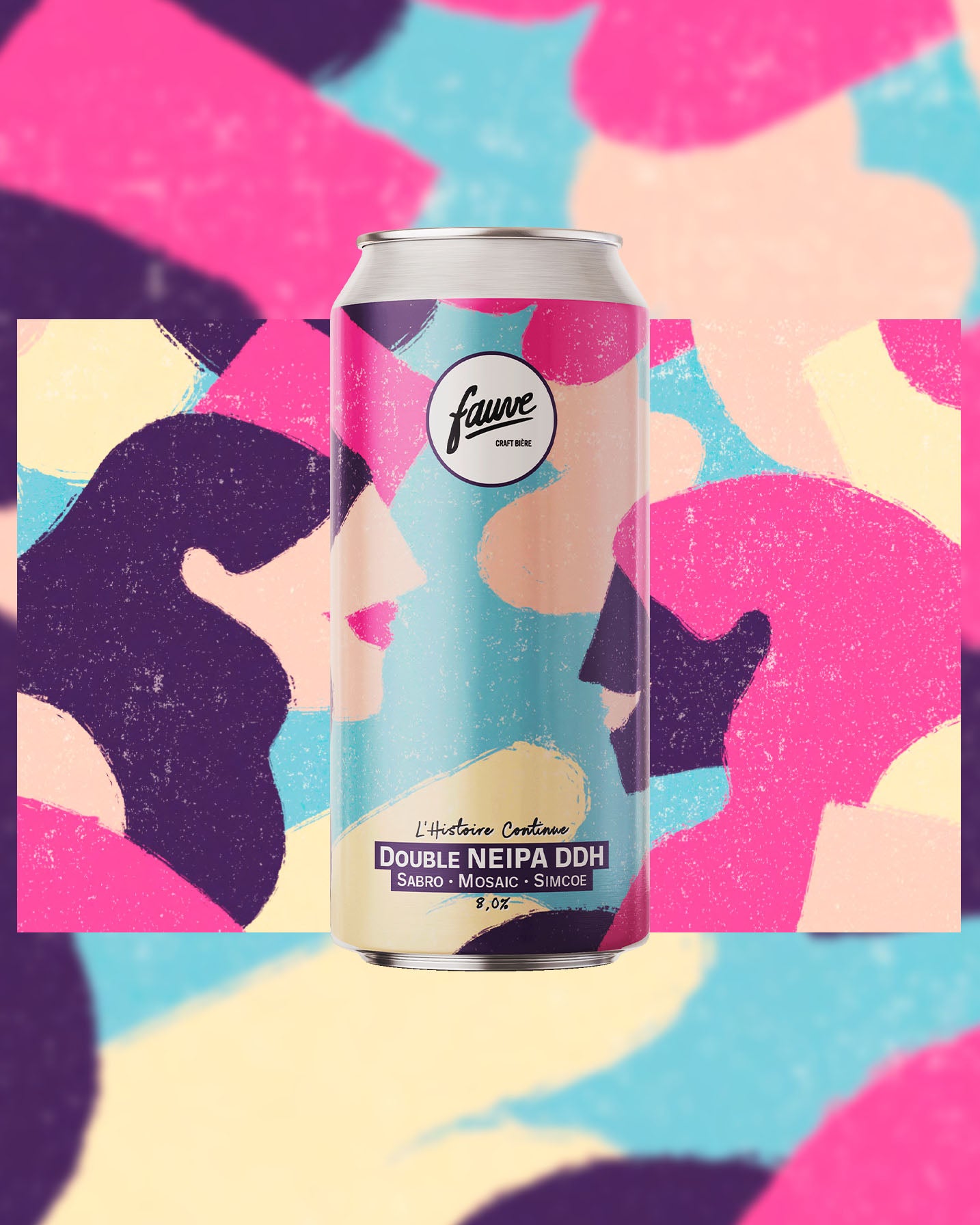 Fauve L’Histoire Continue double NEIPA boks 44cL 8,0%