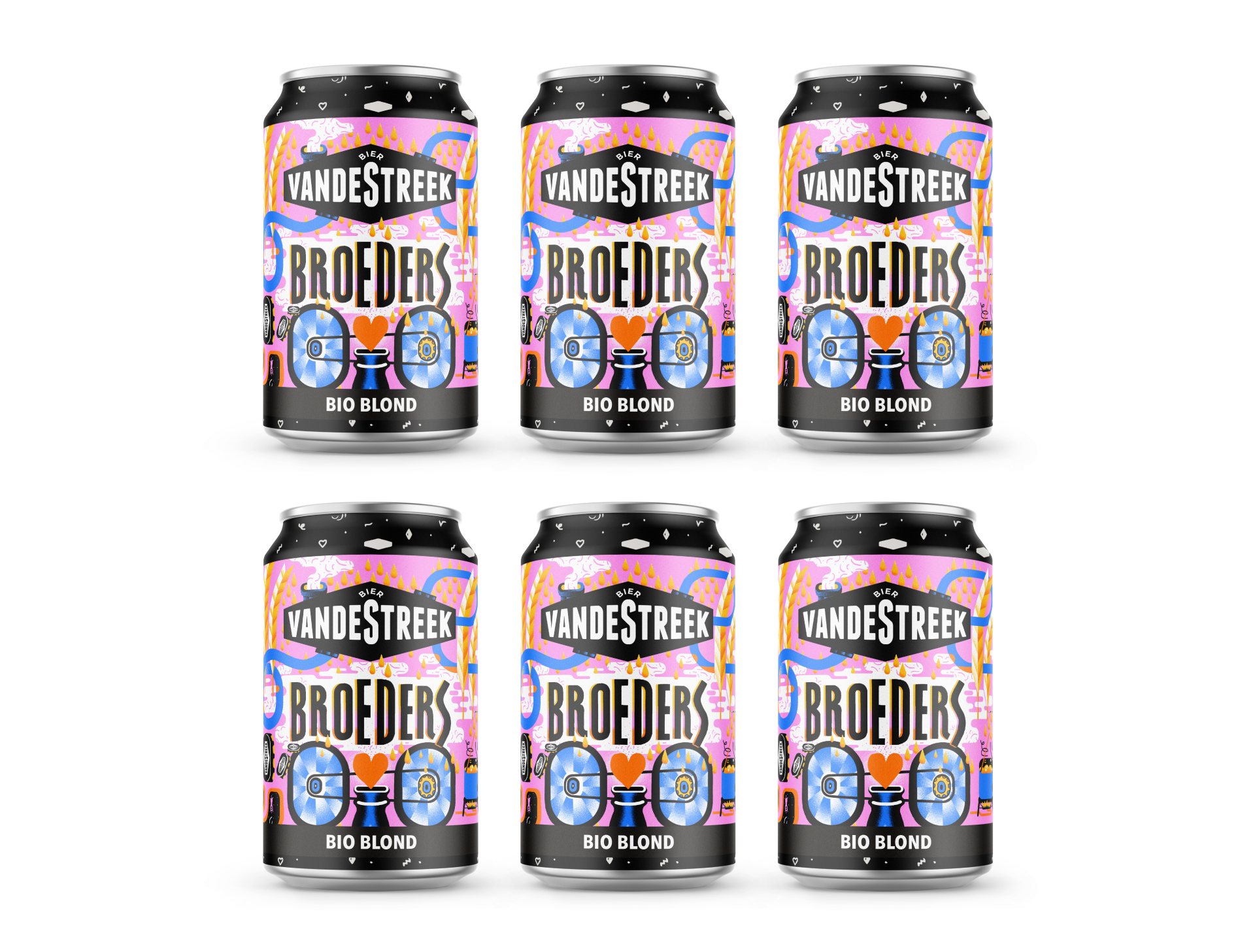 Vanderstreek Broeders blond øl 33cl boks økologisk
