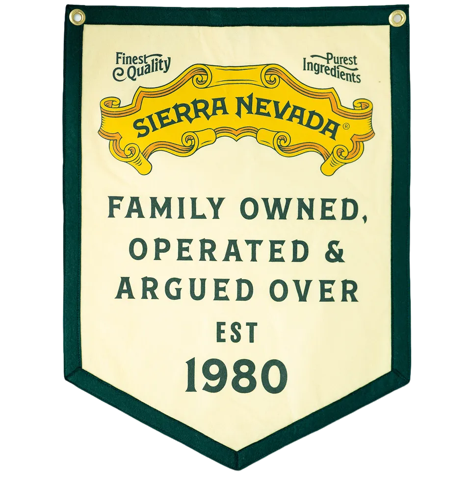 Sierra Nevada Pale Ale Family Owned campflagg stoff