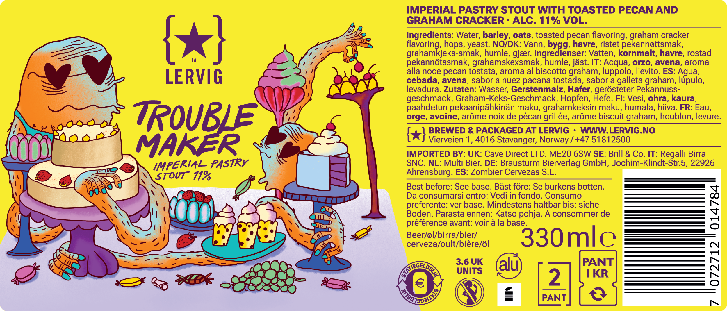 Lervig Trouble Maker øl 33 cl boks vestkyst