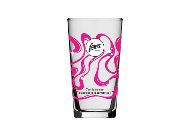 Fauve Conical ølglass rosa 25 cl