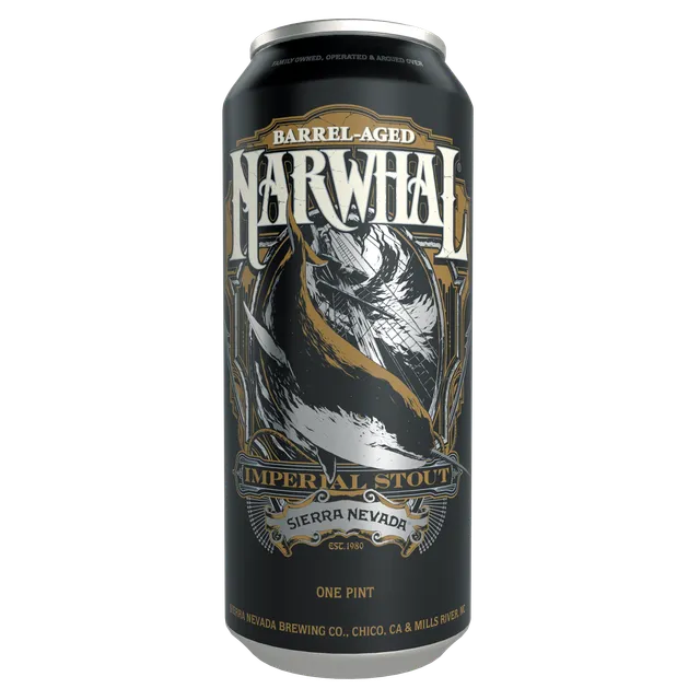 Sierra Nevada Narwhal Imperial Stout øl fatpreget