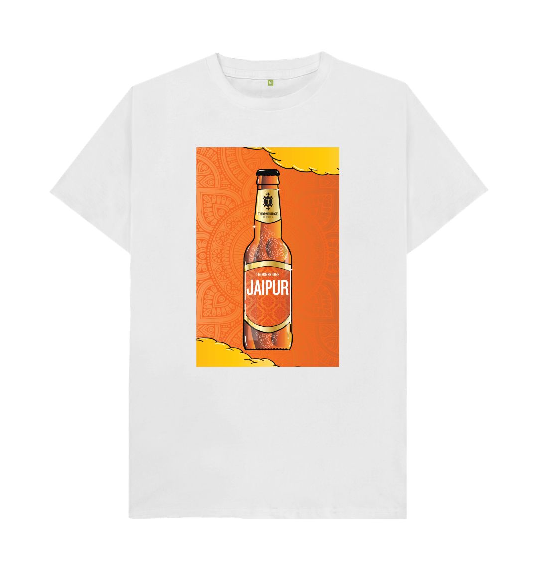 Thornbridge Jaipur TT Bottle t-skjorte hvit økologisk