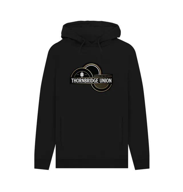 Thornbridge Union hoodie hettegenser svart tung bomull