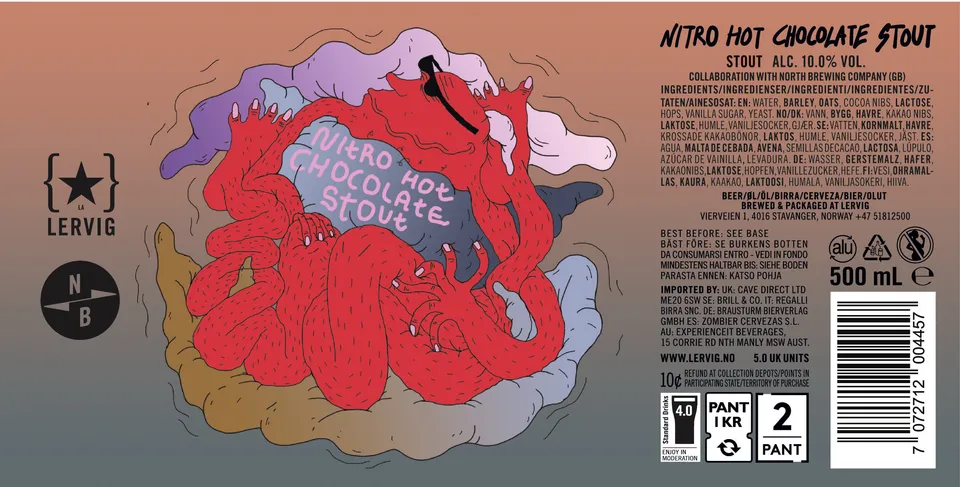 Lervig Nitro Hot Chocolate Stout øl boks 330 ml sjokolade