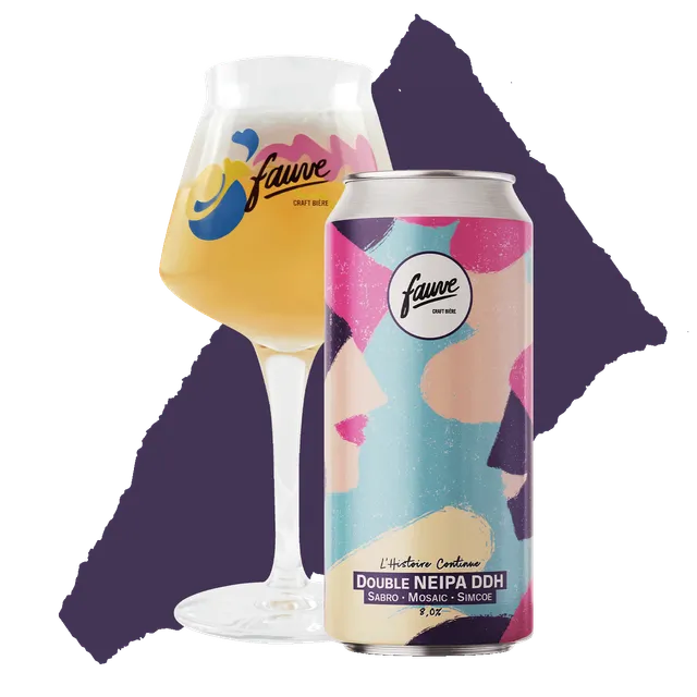 Fauve L’Histoire Continue double NEIPA boks 44cL 8,0%