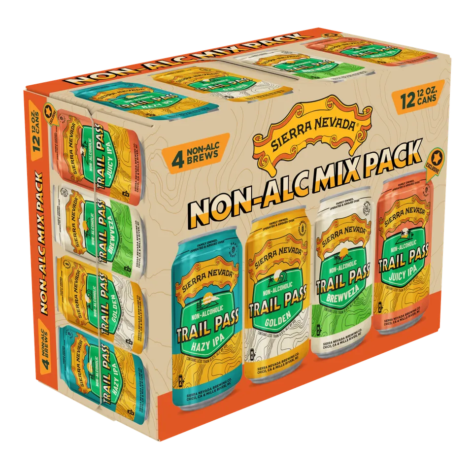 Sierra Nevada Trail Pass IPA-pakke alkoholfri 12-pakk