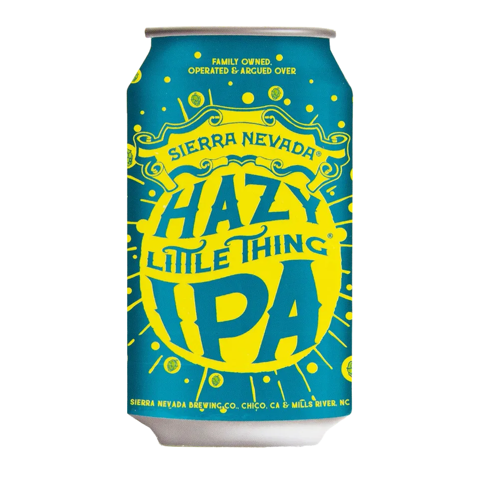 Sierra Nevada Hazy Little Thing klistremerke boks-design