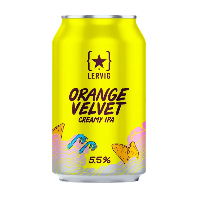 Lervig Orange Velvet IPA øl boks 33 cl appelsin