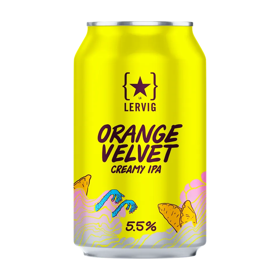 Lervig Orange Velvet IPA øl boks 33 cl appelsin