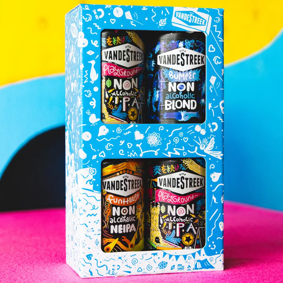 Vanderstreek Non Alcoholic alkoholfri øl 4-pack gave