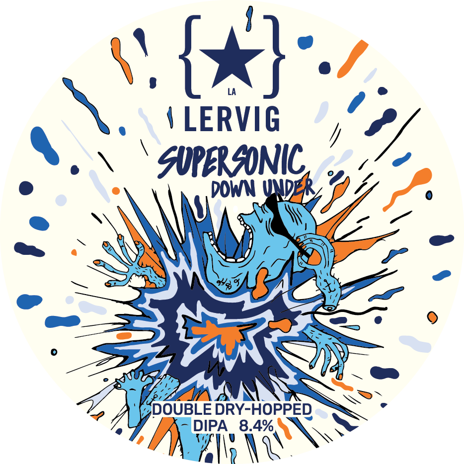Lervig Supersonic Down Under IPA boks humlepreget