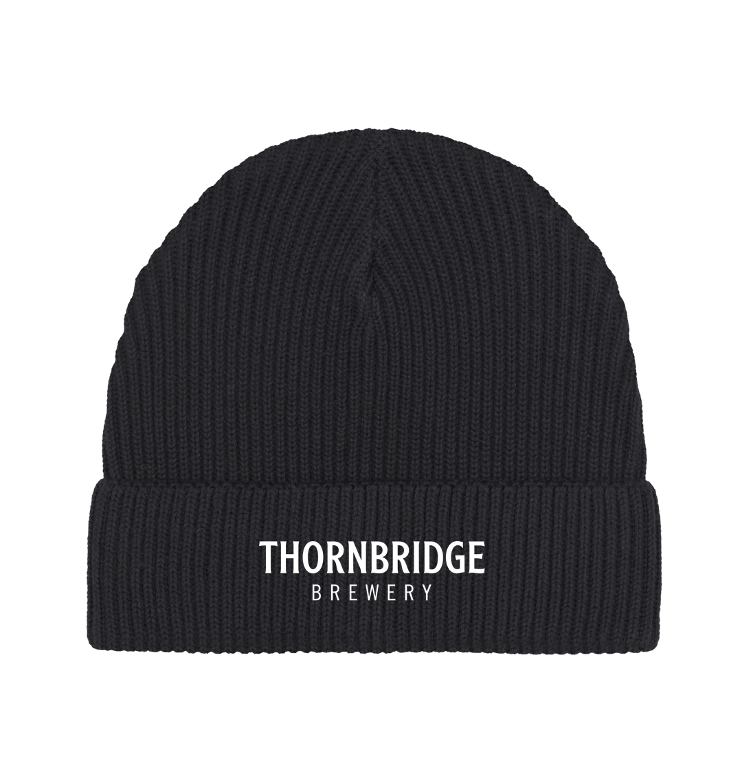 Thornbridge Brewery lue svart økologisk bomull ribb
