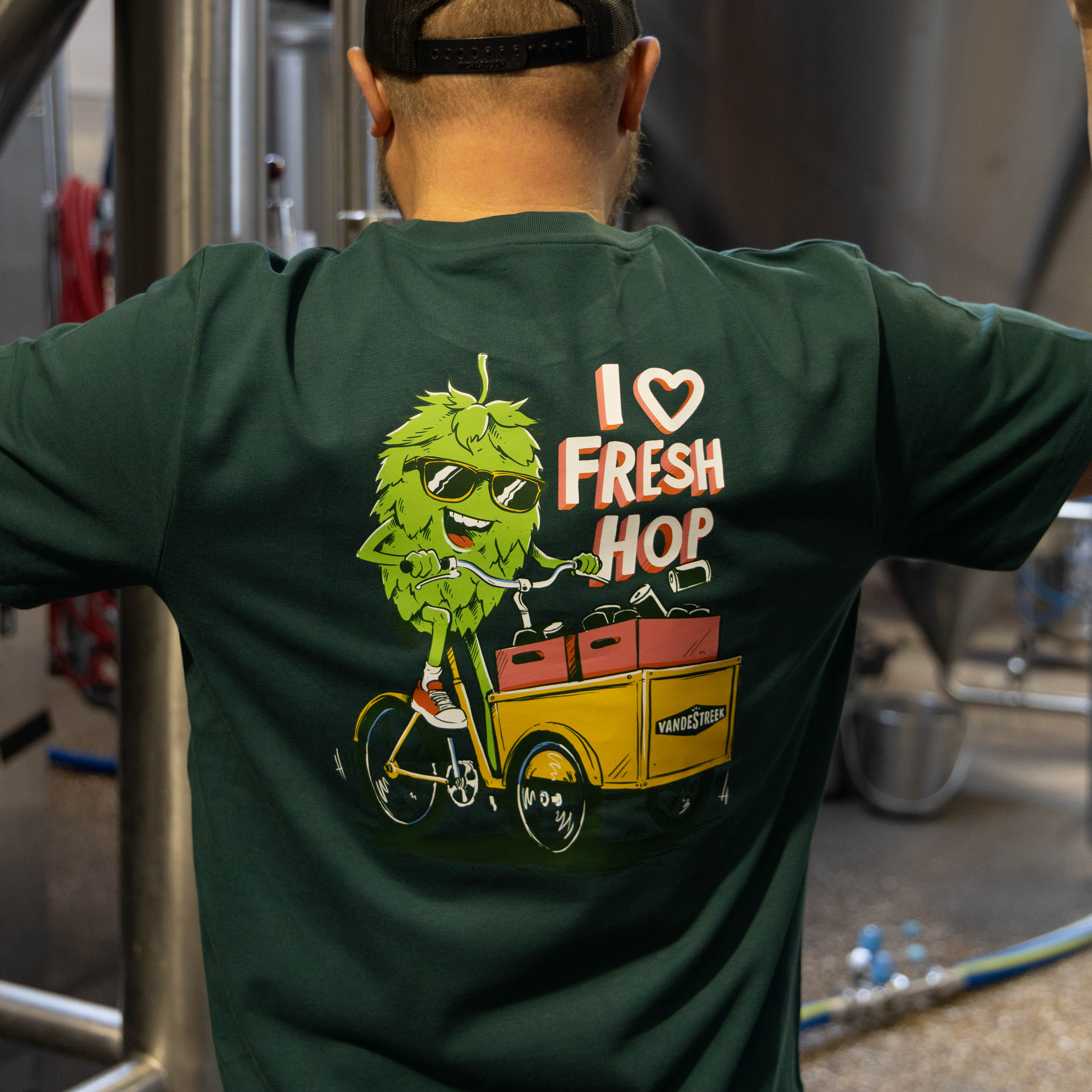Vanderstreek Fresh Hop 2026 t-skjorte bomull grønn