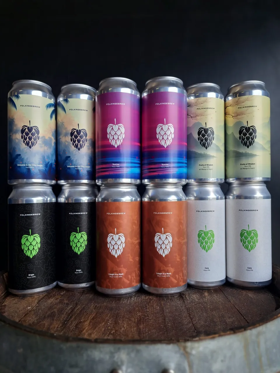 Folkingebrew We Love Hops Pack kasse 12 bokser humle