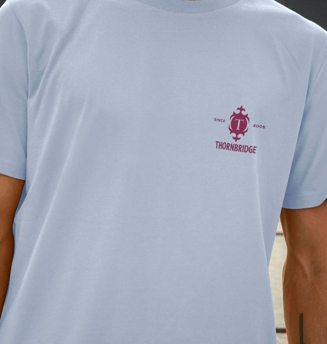 Thornbridge Jaipur Back Print t-skjorte hvit økologisk