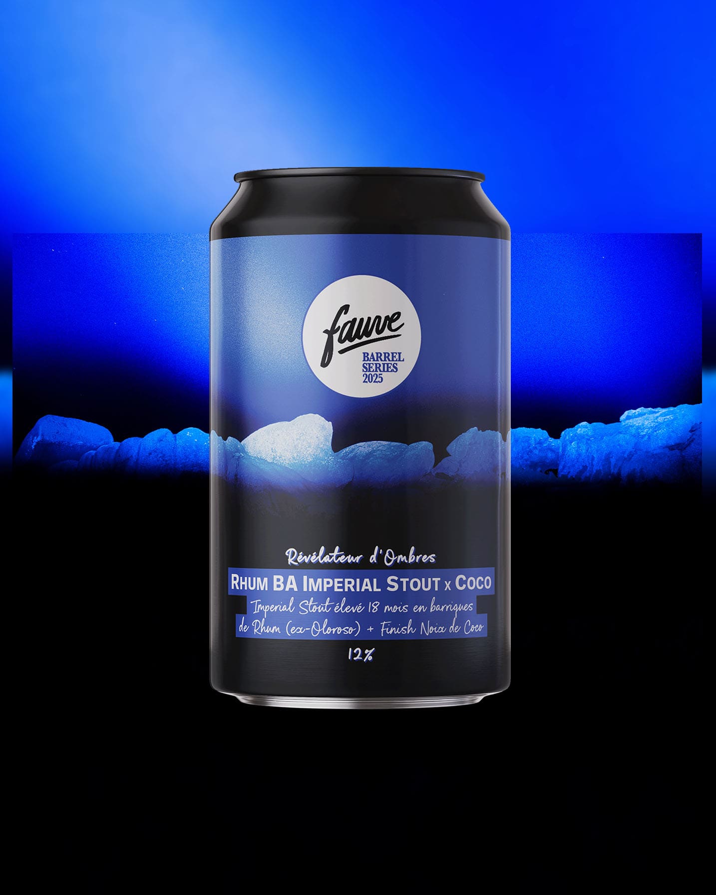 Fauve Révélateur d'Ombres imperial stout øl boks 33 cl kokos
