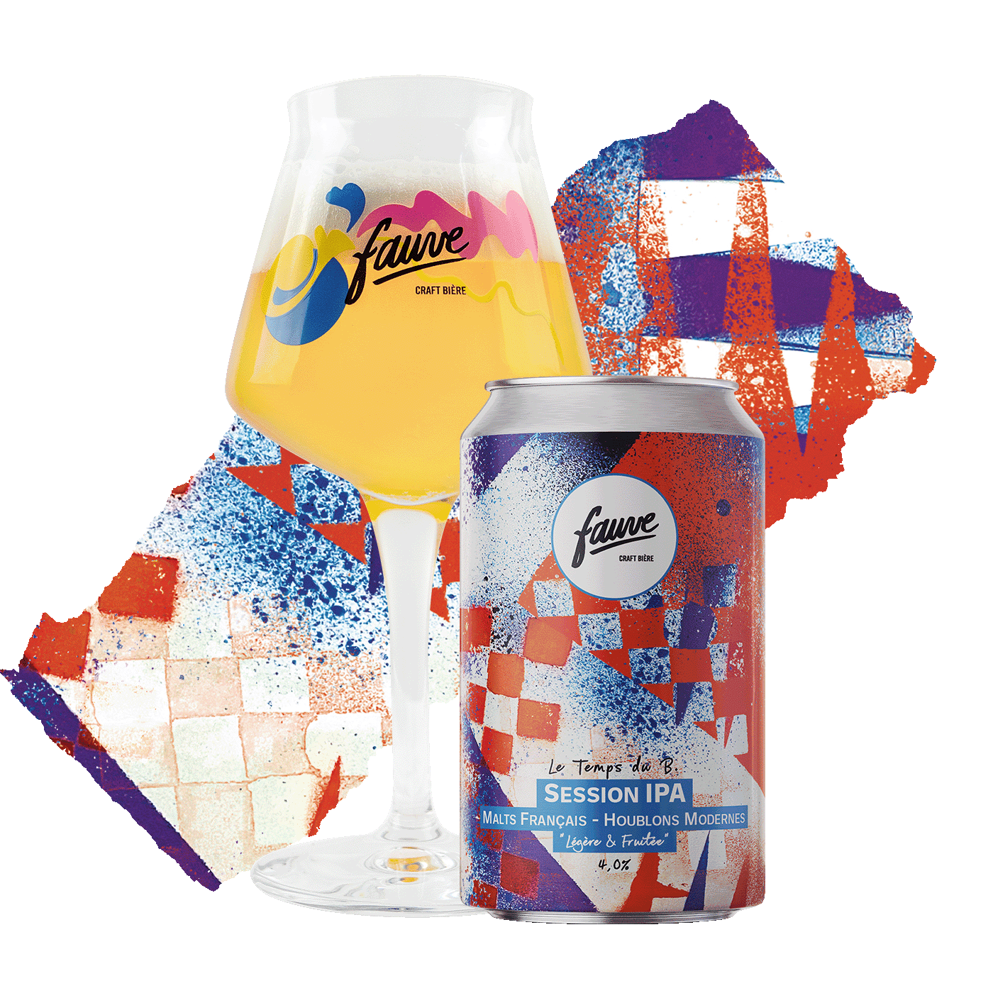 Fauve Le Temps du B. session IPA boks 33cL lett