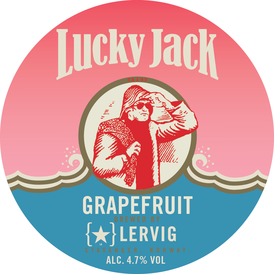 Lervig Lucky Jack Grapefruit pale ale 44 cl frisk