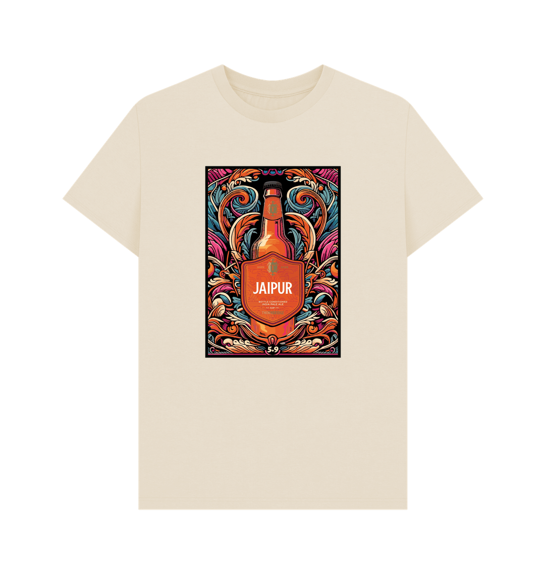 Thornbridge Jaipur Illustrated Tee t-skjorte hvit økologisk