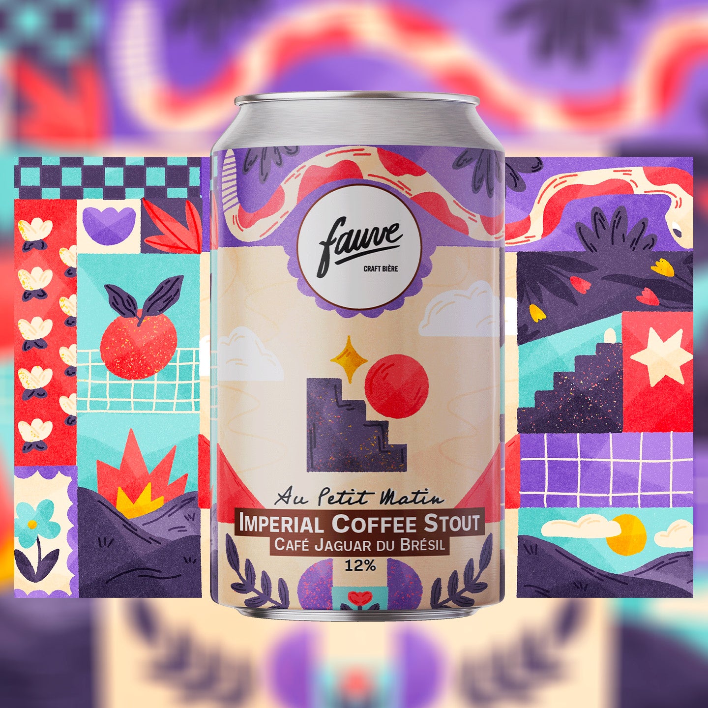 Fauve Au Petit Matin coffee stout øl 33cL boks kaffe