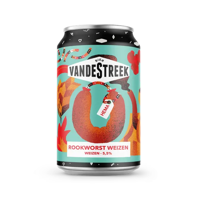 Vanderstreek Rookworst Weizen øl 33 cl røykmalt