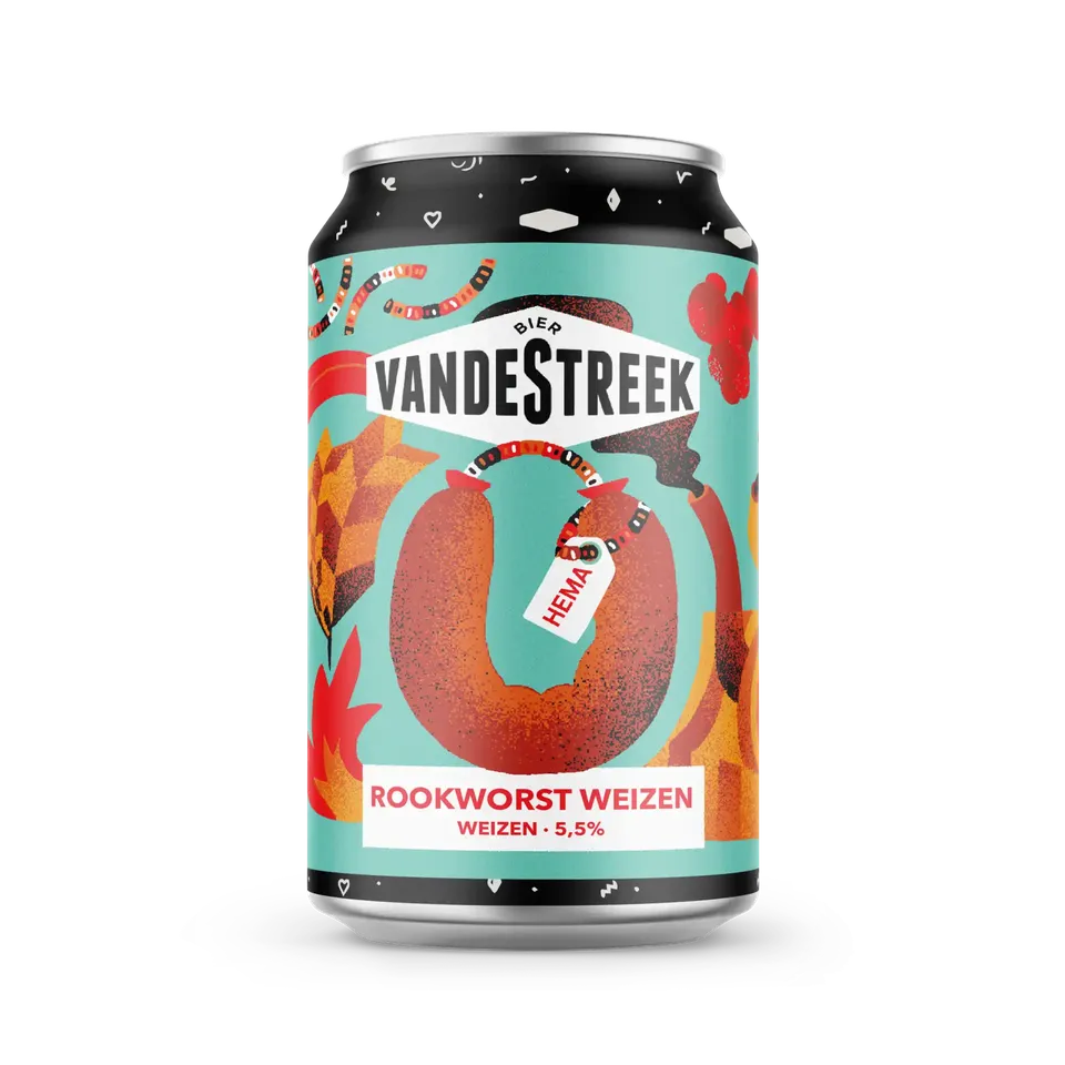 Vanderstreek Rookworst Weizen øl 33 cl røykmalt