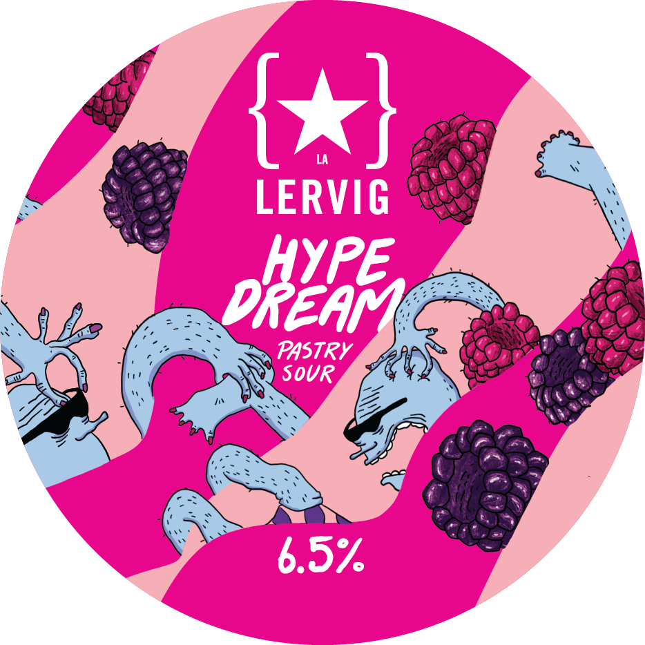 Lervig Hype Dream Raspberry & Blackberry surøl 33 cl boks fruktig