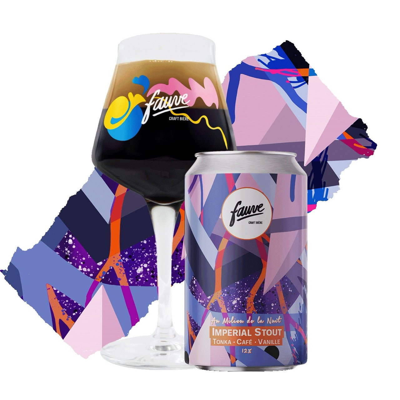 Fauve Au Milieu de la Nuit stout øl boks 33cL kaffe