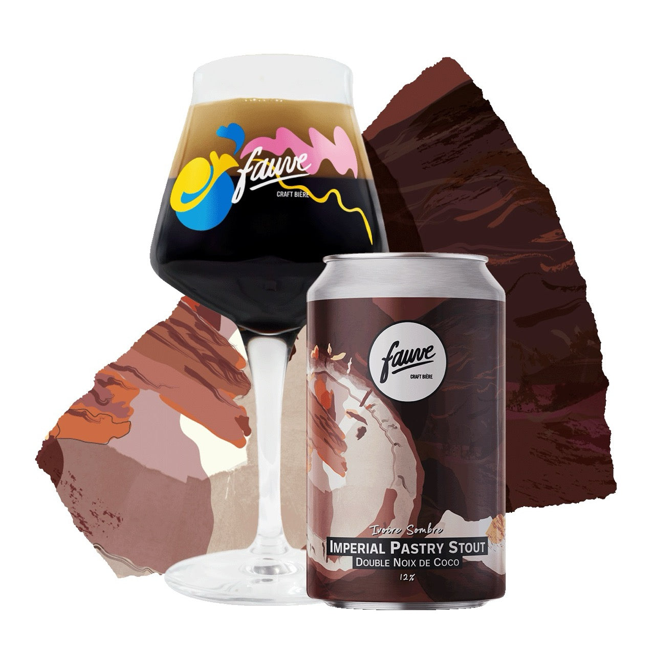 Fauve Ivoire Sombre imperial stout øl 33 cl kokos