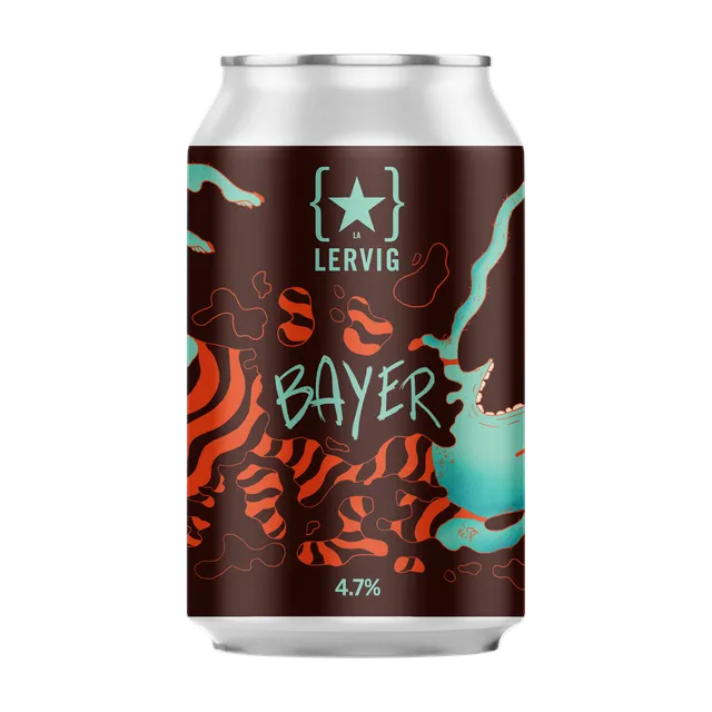 Lervig Bayer mørk lager 33 cl boks maltpreget